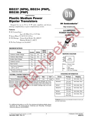 BD237 datasheet  